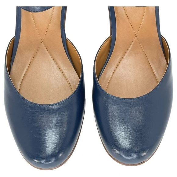 Easy Spirit Clarice Dark Blue Leather Womens Heels Size 10M - Picture 9 of 16